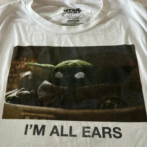 Star Wars Yoda I’m All Ears T-Shirt (Small - Men’s) - Picture 2 of 4